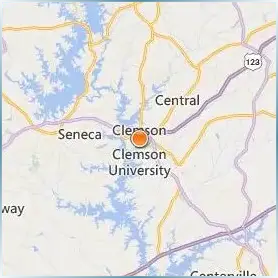 Clemson University Location Map Clemson University Location Map