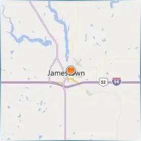 University of Jamestown Location Map University of Jamestown Location Map