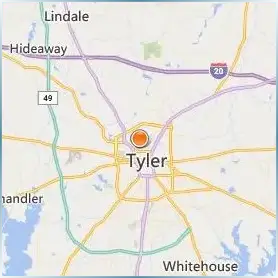 Texas College Location Map Texas College Location Map