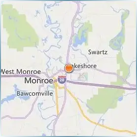 University of Louisiana at Monroe Location Map University of Louisiana at Monroe Location Map