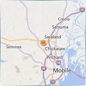 University of Mobile Location Map University of Mobile Location Map