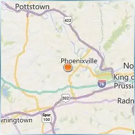 University of Valley Forge Location Map University of Valley Forge Location Map